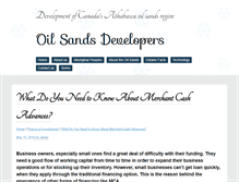 Tablet Screenshot of oilsandsdevelopers.ca